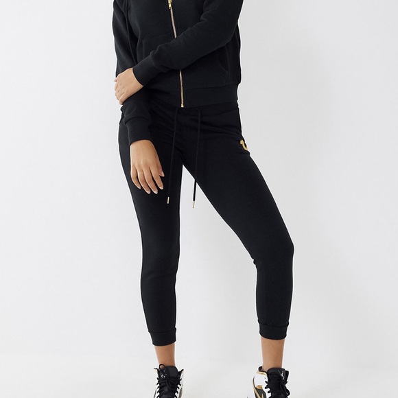 1 hour sale.🔥True Religion, black jogger, size small - Picture 2 of 12